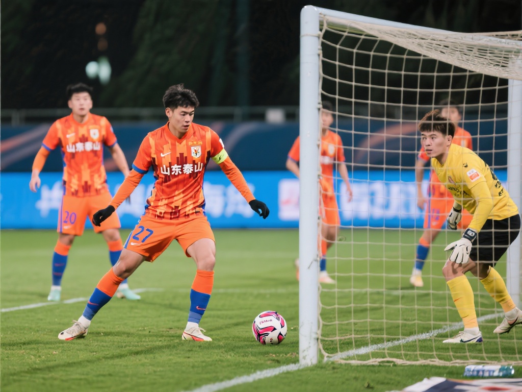 比赛一开始，山东泰山队便展现出了强大的统