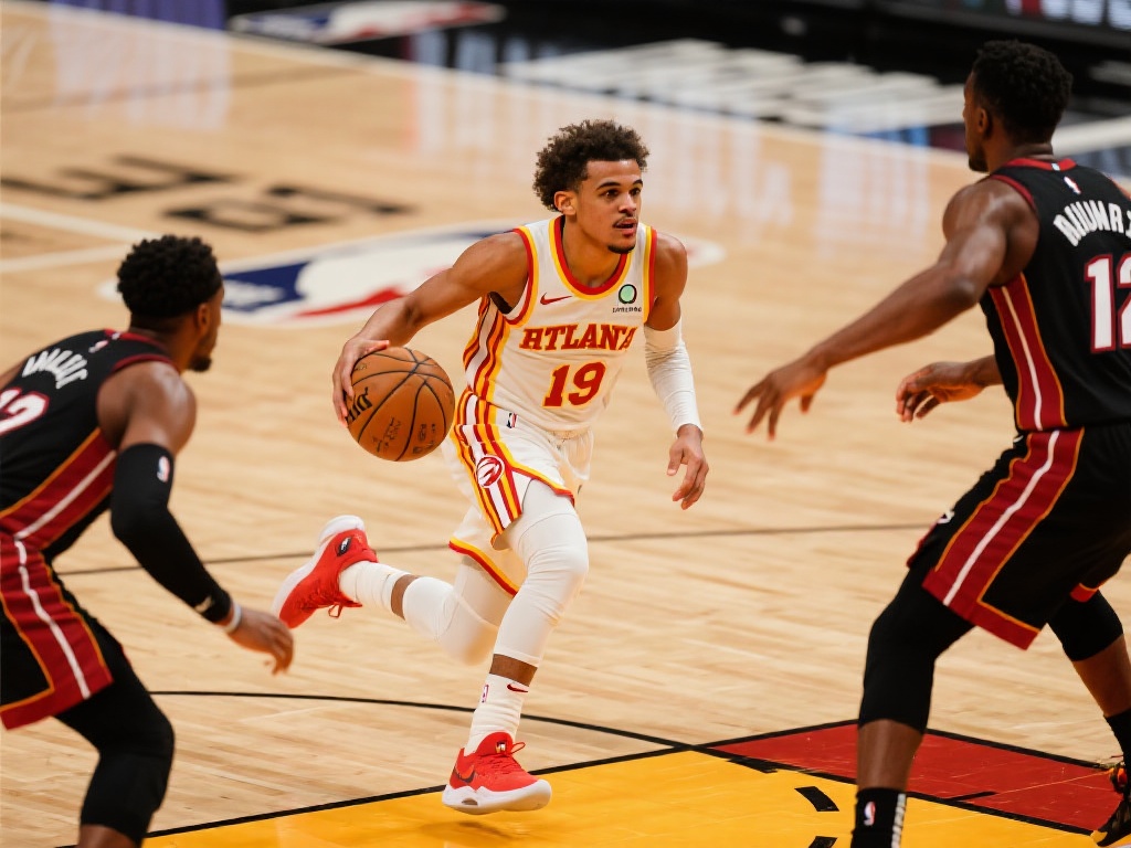 希罗爆发力压特雷-杨 热火擒鹰喜迎三连胜 对于老鹰来说,特雷-杨承担了全场的组织和